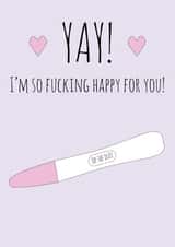 YAY! Pregnancy Card created by @Laura Lonsdale Designs