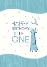 Cute 1st Birthday Card - Little One - Giraffe created by Lau Gonzalez