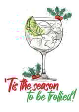 funny gin Christmas Card 42512 created by Close to the bone