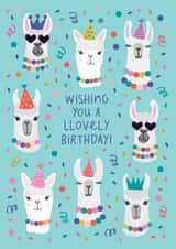 llama cute Birthday Card 20310 created by Mifkins