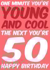 50 50th Birthday Card 7656 created by Sean David Cards