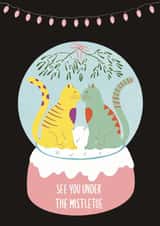 under cat Christmas Card 17619 created by Noura Mokhtar