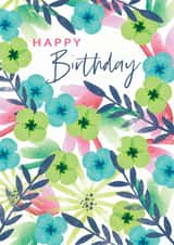 nature floral Birthday Card 19477 created by The Boy and the Bear