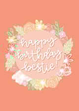 Pretty Birthday Card - For Her - Bestie created by Soda Designs