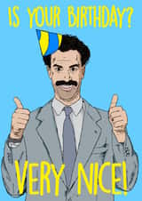 Borat funny Birthday Card 19326 created by NotNiceThings