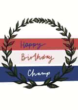 male champ Birthday Card 19588 created by Bertie Bryans