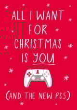 PS5 playstation Christmas Card 1733 created by Jessica Hogarth