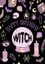 halloween scary Birthday Card 18986 created by Fran Butler