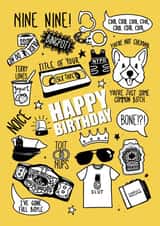 Brooklyn 99 Tv shows Birthday Card 20221 created by Good Goose Designs