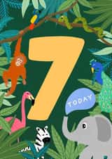 Seven 7 Birthday Card 1788 created by Kamiya Chirodian