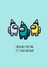 among us gaming Birthday Card 16775 created by Eliza Grace Studio