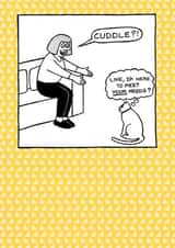 cat cartoon Just because Card 1827 created by On The Prowl Cat Cartoons