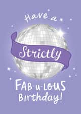 Funny Strictly Come Dancing Birthday Card for Her - Fab-u-lous Birthday created by The Cake Thief