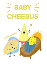 Brie Cheese Christmas Card 40947 created by Holly Bernard