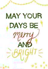 Merry Bright Christmas Card 40949 created by Holly Bernard