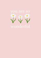 you are wonderful  wonderful Card 44959 created by C+C Cards