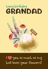 Cute Birthday Card - For Grandad - Gardening - From The Kids created by Milport Studios