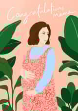 new mum baby shower Pregnancy Card 18144 created by Carla Ellis