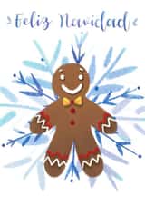 Ginger bread man Christmas card created by @Alisha Vas