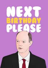 Dominic Cummings birthday card created by Hey Huns It's Nicole