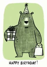 bear grumpy Birthday Card 16079 created by Camille Medina