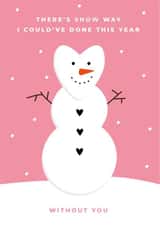 snow love Christmas Card 9815 created by Jemima de Viell