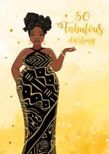 50 FABULOUS Birthday Card 19958 created by IBERE APPAREL