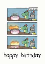 dragon knight Birthday Card 14560 created by Blair