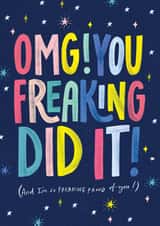 well done passed Congratulations Card 20693 created by Nicky Laatz