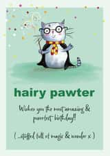 Cat Cute Birthday Card 45868 created by Art Thunderclap