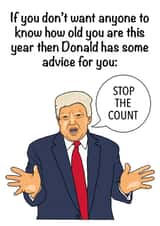 funny trump Birthday Card 43556 created by Babs King Design