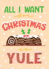 yule log Christmas Card 16972 created by Matt Joyce