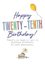 30th 30 Birthday Card 12200 created by Pierre Cochon Ltd