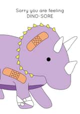 Dino-sore dinosaur get will soon card created by Dinosaurs Doing Stuff