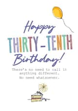 40th 40 Birthday Card 12201 created by Pierre Cochon Ltd