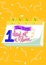 1 day at a time sending love Love & Friendship Card 15503 created by Tee.Illustrations