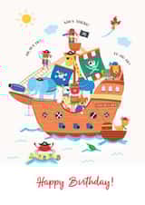 Ahoy there! Cute Pirate themed Birthday Card! created by Helen Rodgers