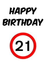 21 Happy Card 45979 created by Sean Robinson