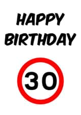 30 Happy Card 45980 created by Sean Robinson