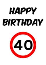 40 Happy Card 45981 created by Sean Robinson