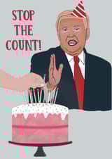 STOP THE COUNT president Birthday Card 19752 created by Paper Jungle