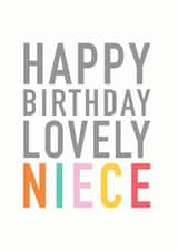 niece typography Birthday Card 10674 created by Studio 9