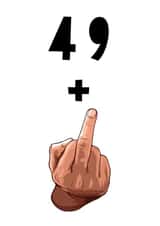 50th 50 Birthday Card 16065 created by Oh You Know Aaron