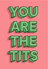 YOU ARE THE TITS adult Thank You Card 20842 created by Laura.Louise.Vincent
