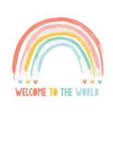welcome to the world rainbow New Baby Card 8955 created by Pipsqueak Designs