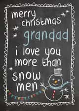 grandad snowmen Christmas Card 15252 created by Mad Philomena