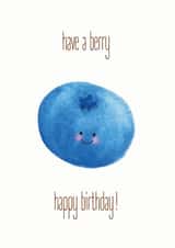 pun blueberry Birthday Card 20675 created by oh my golly gosh