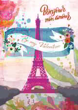 Be my Valentine Paris themed Card created by Natalie Ryan