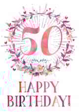 50th Birthday Greeting Card created by Natalie Ryan