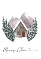 adult painting Christmas Card 17844 created by Laura Jayne Lettering